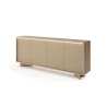 Kommode 204 4 Türen TORANO + LED - Bolivar Natur / Cappuccino