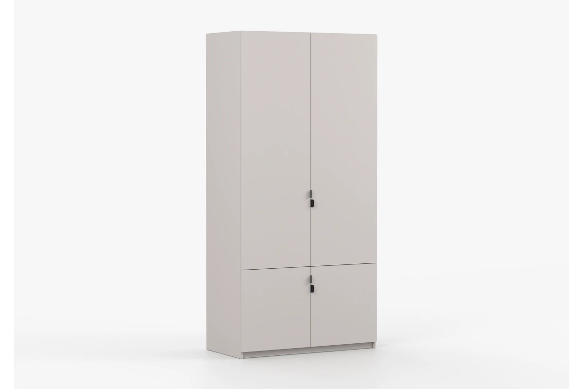 Kleiderschrank 4T MEZI - Kaschmir