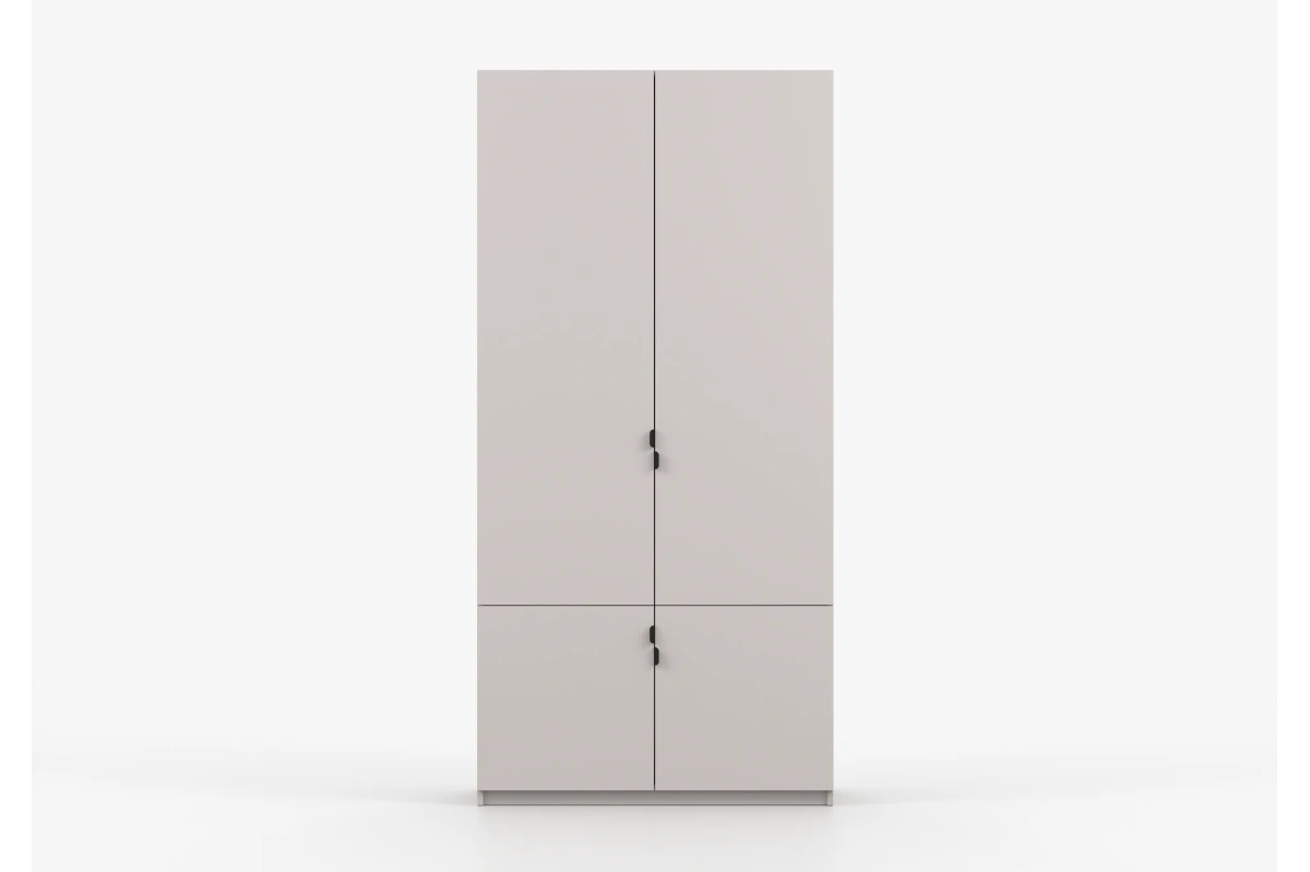 Kleiderschrank 4T MEZI - Kaschmir