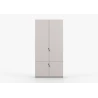 Kleiderschrank 4T MEZI - Kaschmir