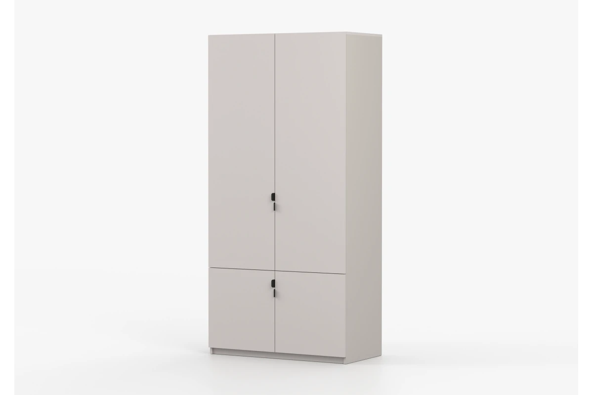 Kleiderschrank 4T MEZI - Kaschmir