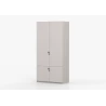 Kleiderschrank 4T MEZI - Kaschmir