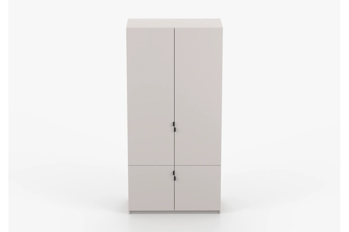 Kleiderschrank 4T MEZI - Kaschmir