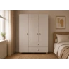 Kleiderschrank 3S2T MERK - Kaschmir