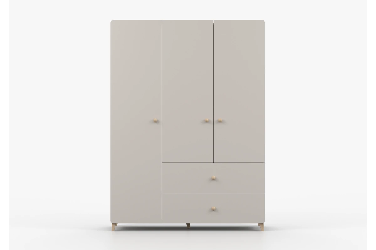Kleiderschrank 3S2T MERK - Kaschmir