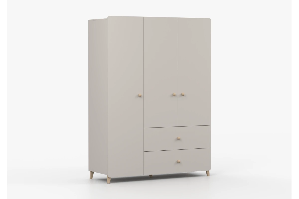 Kleiderschrank 3S2T MERK - Kaschmir