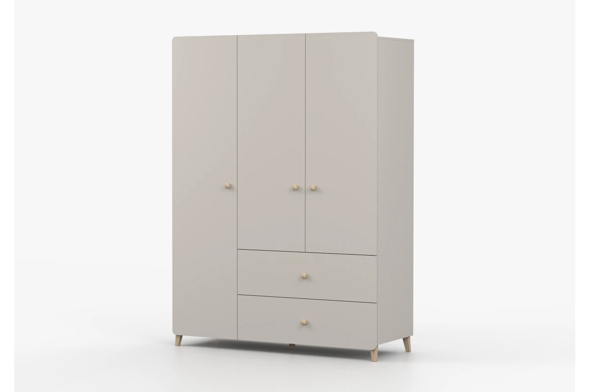 Kleiderschrank 3S2T MERK - Kaschmir