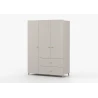 Kleiderschrank 3S2T MERK - Kaschmir