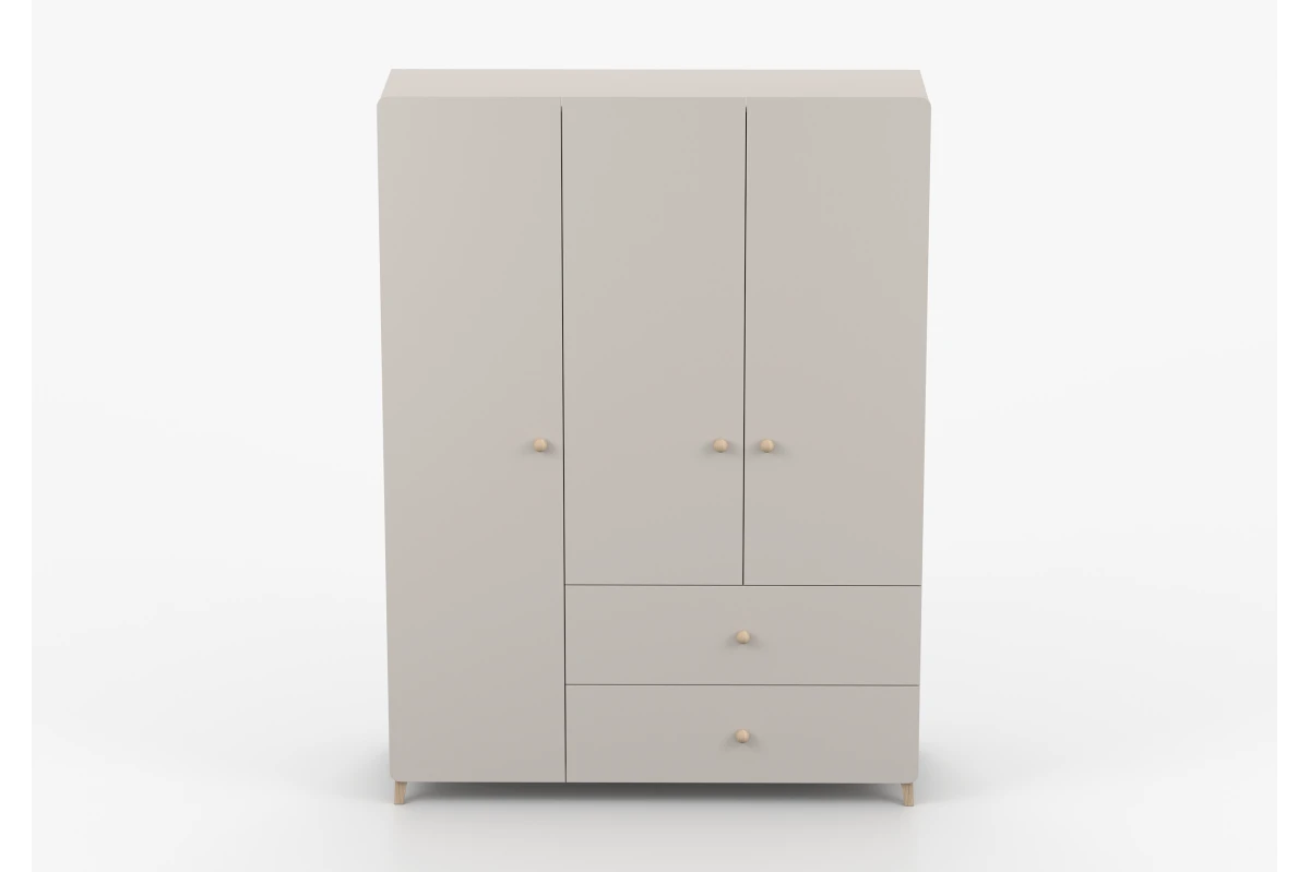 Kleiderschrank 3S2T MERK - Kaschmir