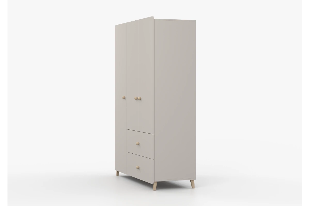 Kleiderschrank 3S2T MERK - Kaschmir