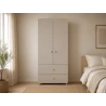 Kleiderschrank 2S2T MERK - Kaschmir