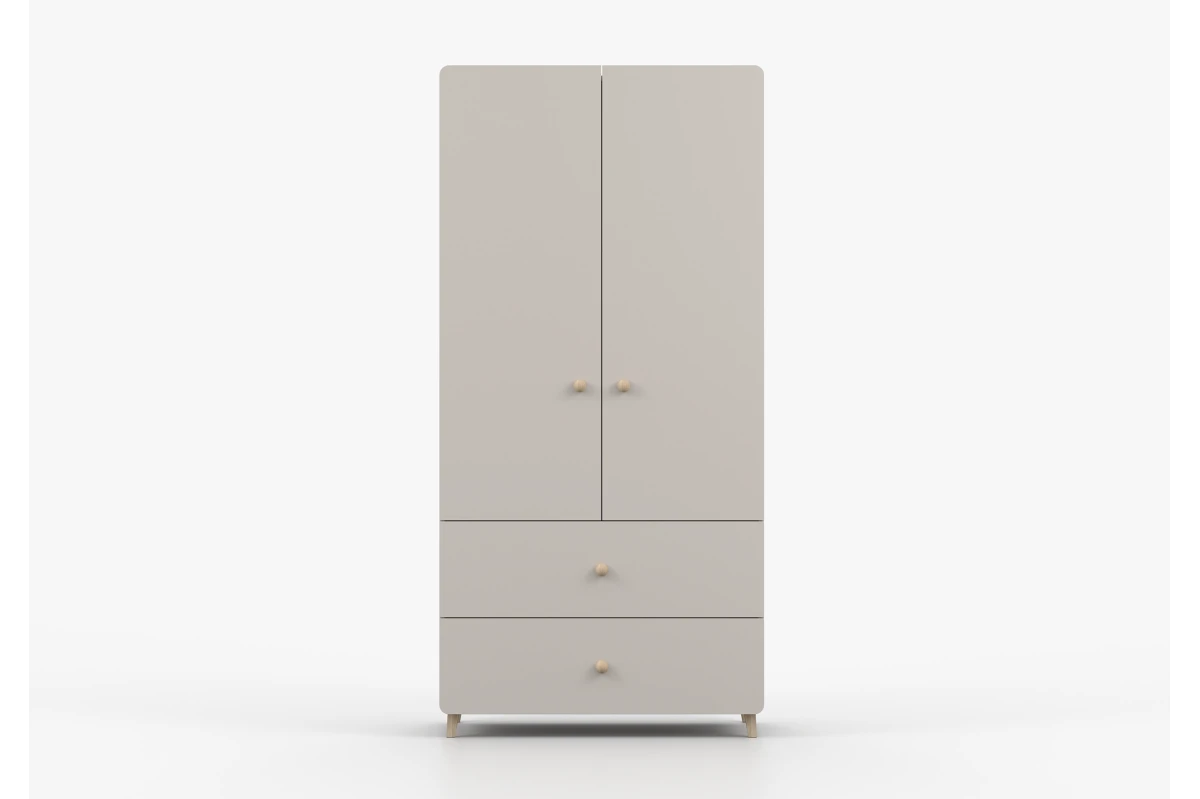 Kleiderschrank 2S2T MERK - Kaschmir