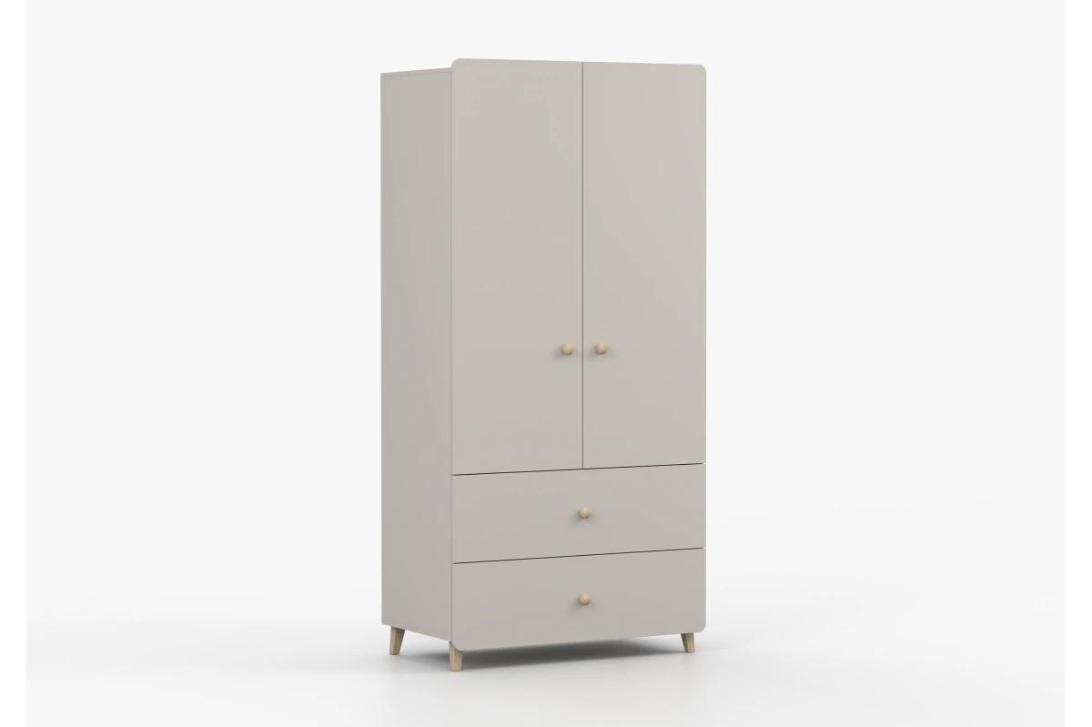 Kleiderschrank 2S2T MERK - Kaschmir
