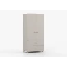 Kleiderschrank 2S2T MERK - Kaschmir