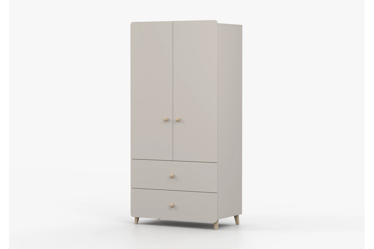 Kleiderschrank 2S2T MERK - Kaschmir