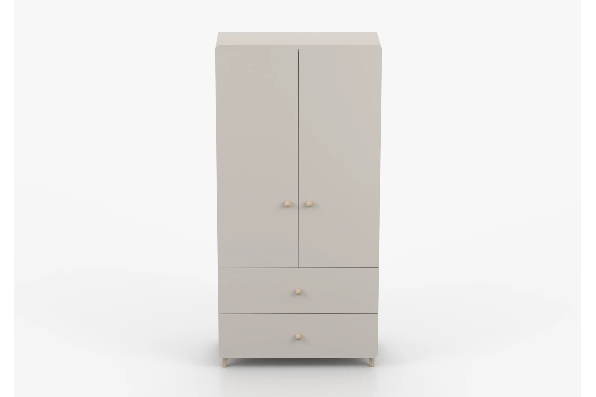 Kleiderschrank 2S2T MERK - Kaschmir