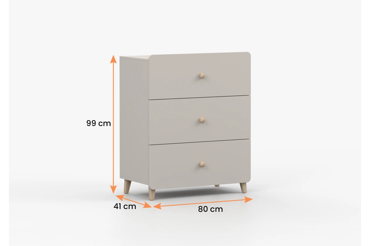 Kommode 3S MERK - Kaschmir