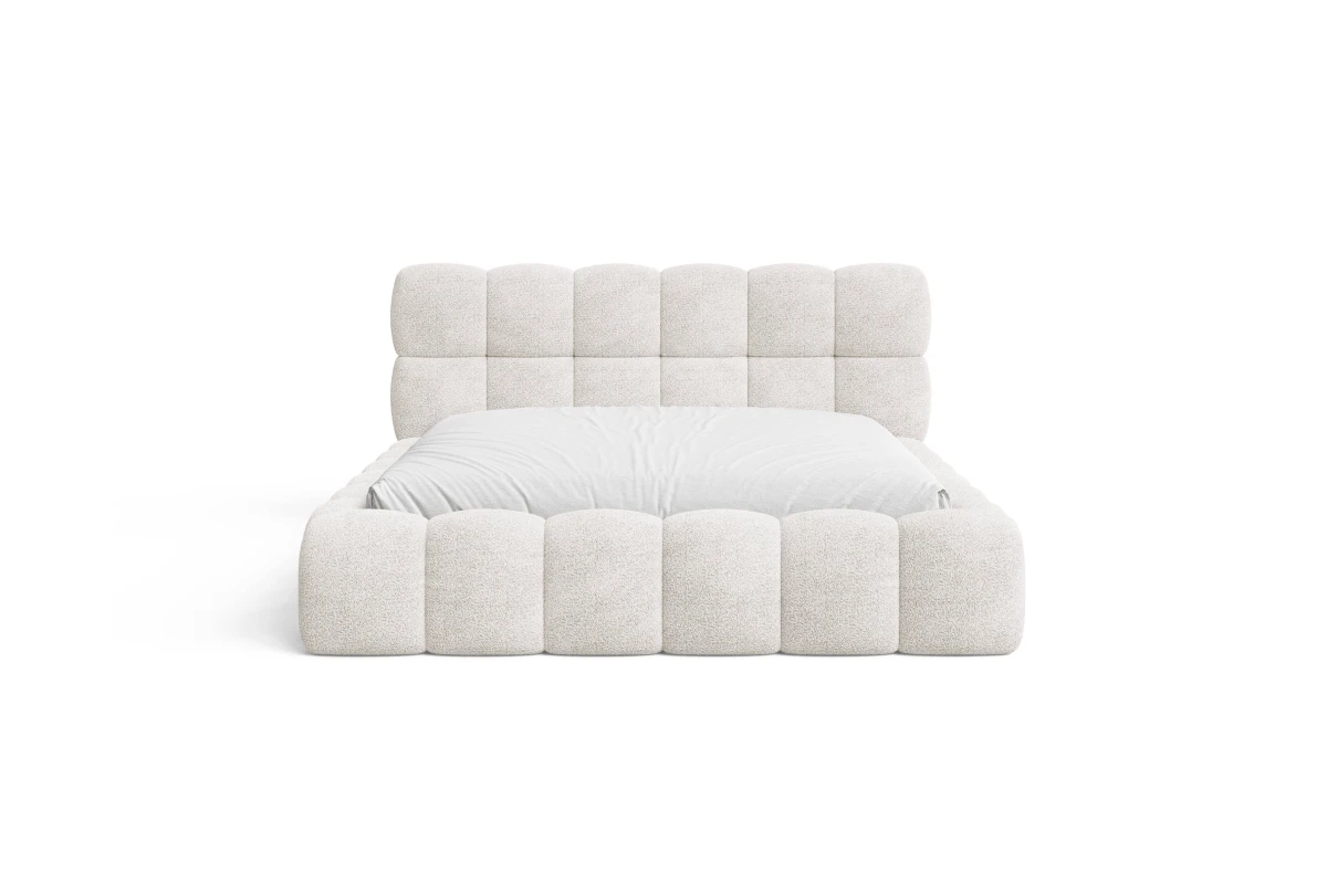 Polsterbett 19 - Wolkenbett 180x200 - Bubble aus Bouclé