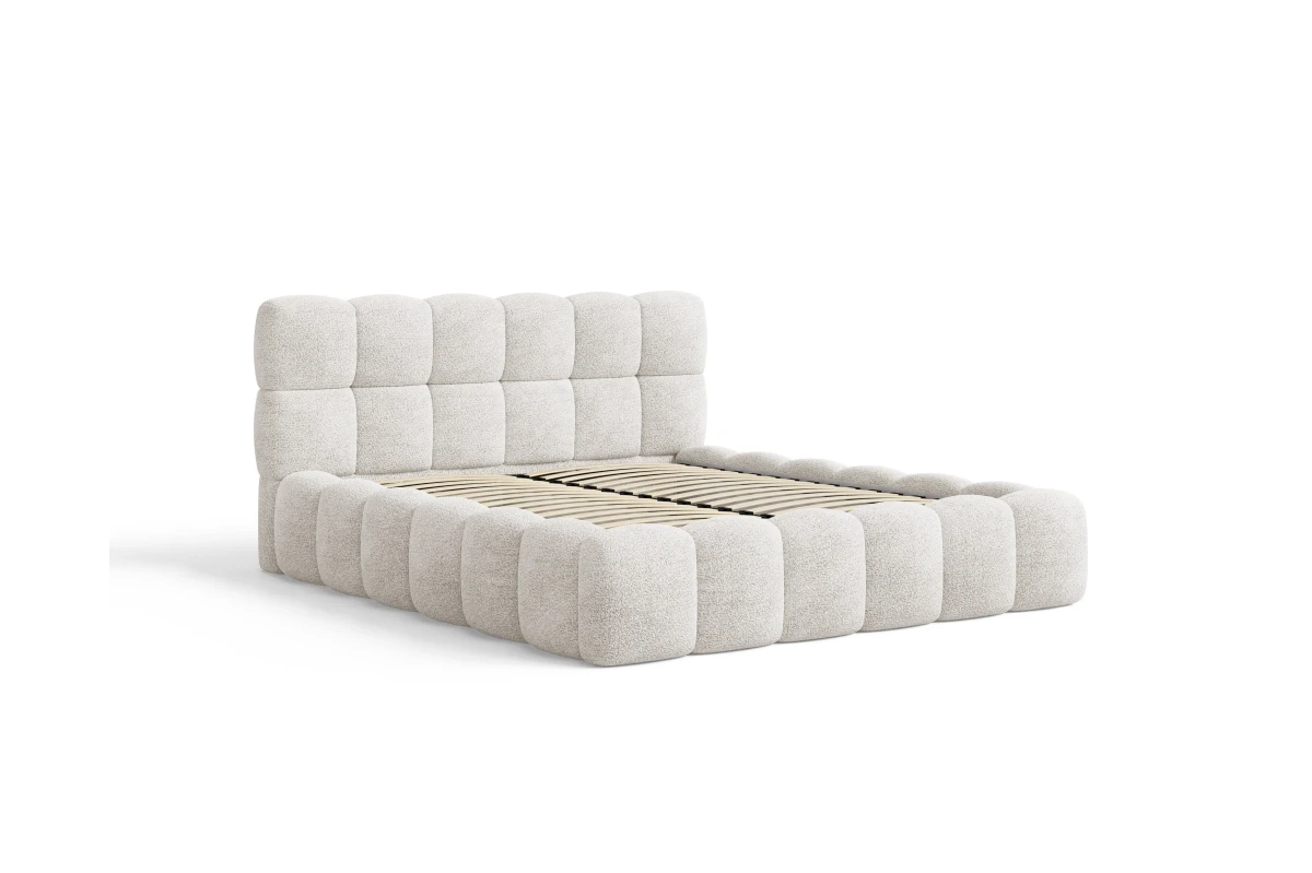 Polsterbett 19 - Wolkenbett 180x200 - Bubble aus Bouclé