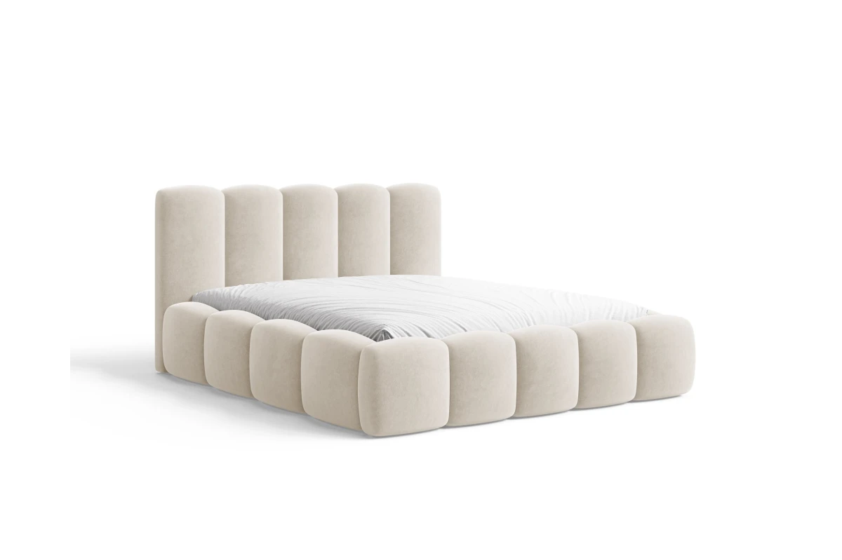 Polsterbett 18 - Bubble - Wolkenbett 180x200 aus Velour