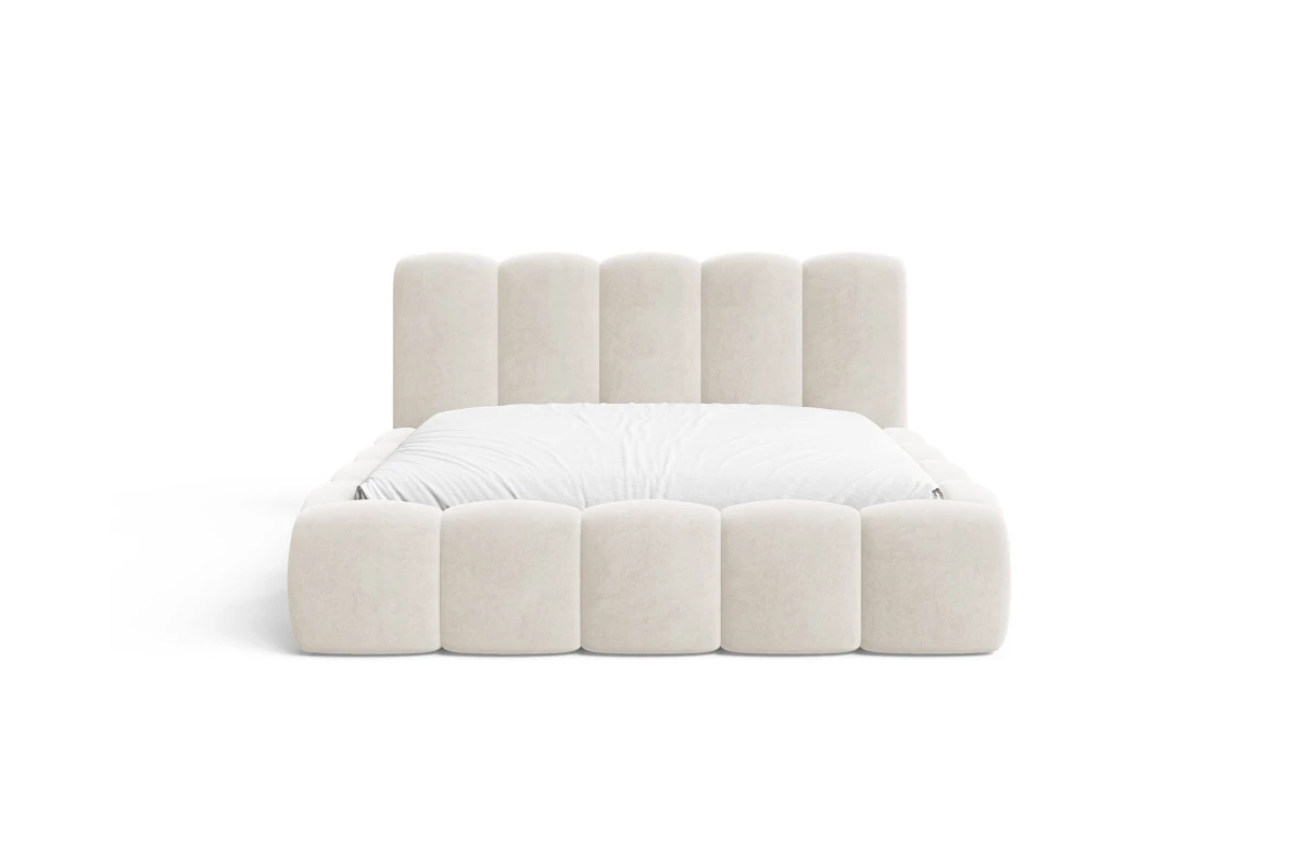 Polsterbett 18 - Bubble - Wolkenbett 180x200 aus Velour