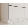 Schiebetürenschrank Velora 250 cm Kleiderschrank in Weiß 250 cm mit Spiegel