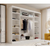 Schiebetürenschrank Velora 250 cm Kleiderschrank in Weiß 250 cm mit Spiegel
