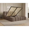 Polsterbett 19 - Wolkenbett - Bubble Bett 180x200 aus Bouclé