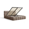 Polsterbett 19 - Wolkenbett - Bubble Bett 180x200 aus Bouclé