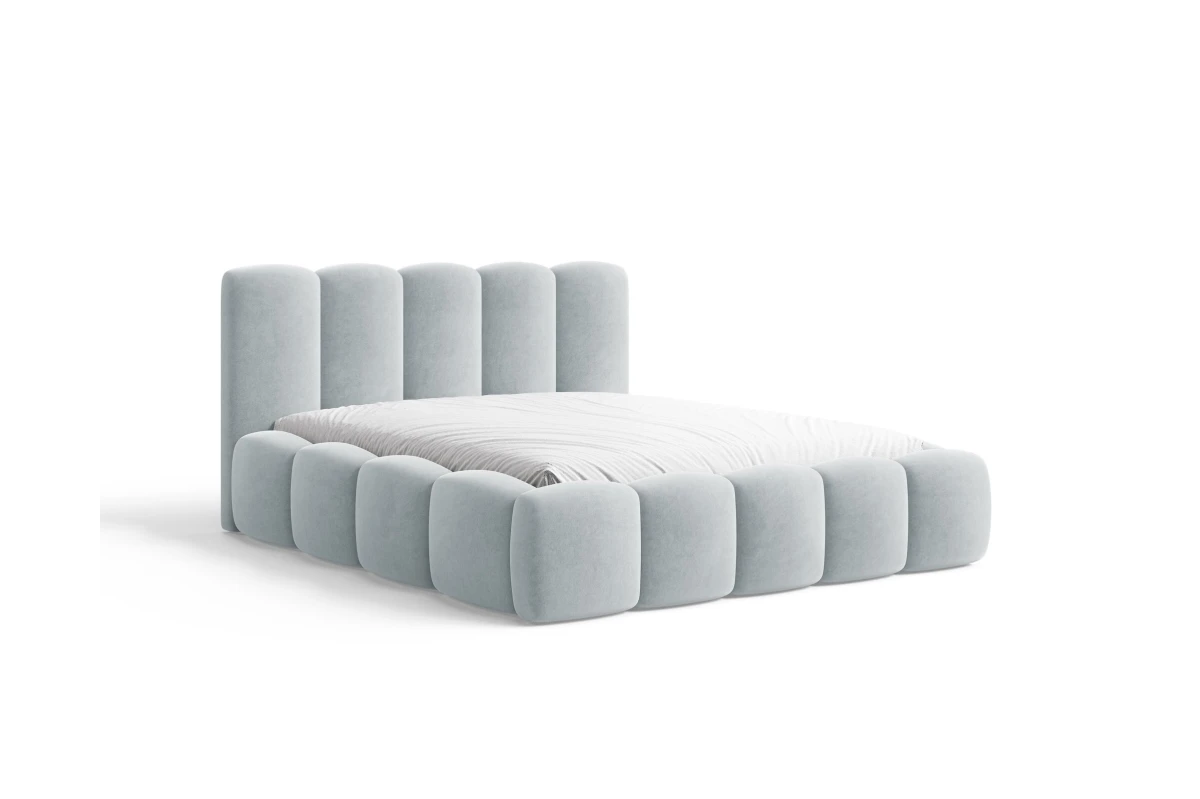Polsterbett 18 - Bubble Bett 180x200 aus Samt