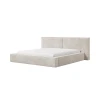 Polsterbett 06 - Beige Bett 180x200 aus Strukturstoff