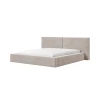 Polsterbett 06 - Beige Bett 180x200 aus Strukturstoff