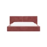 Polsterbett 06 - Beige Bett 180x200 aus Strukturstoff