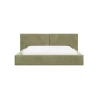 Polsterbett 06 - Beige Bett 180x200 aus Strukturstoff