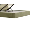 Polsterbett 06 - Beige Bett 180x200 aus Strukturstoff
