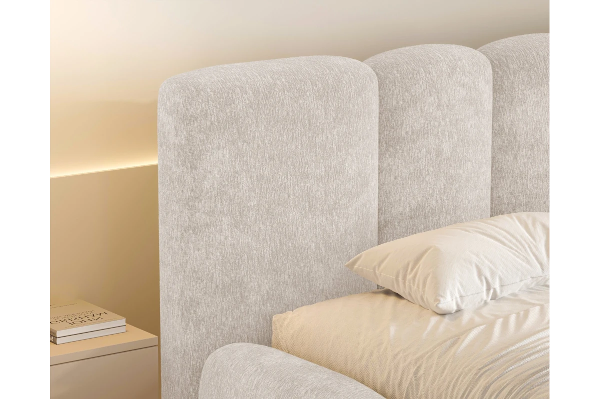 Polsterbett Wolke 26 - Beige Wolkenbett 180x200