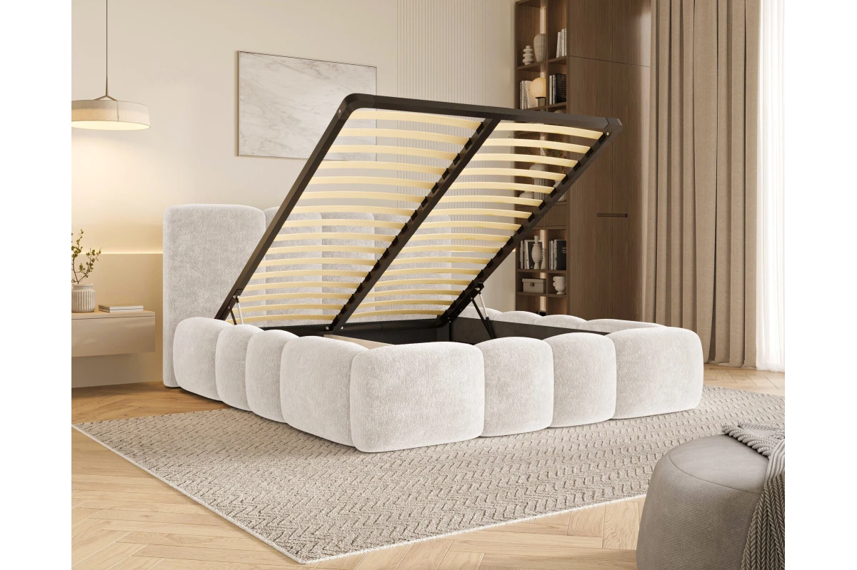 Polsterbett Wolke 26 - Beige Wolkenbett 180x200