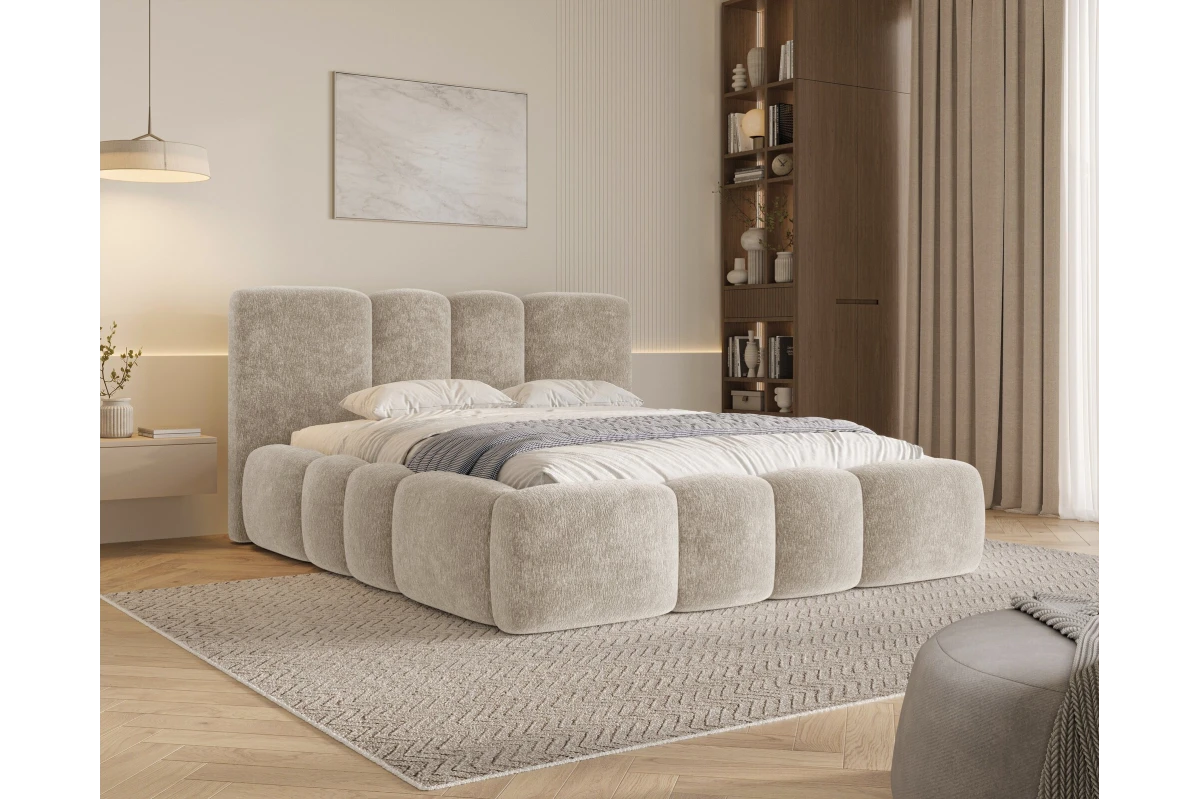 Polsterbett Wolke 26 - Beige Wolkenbett 180x200