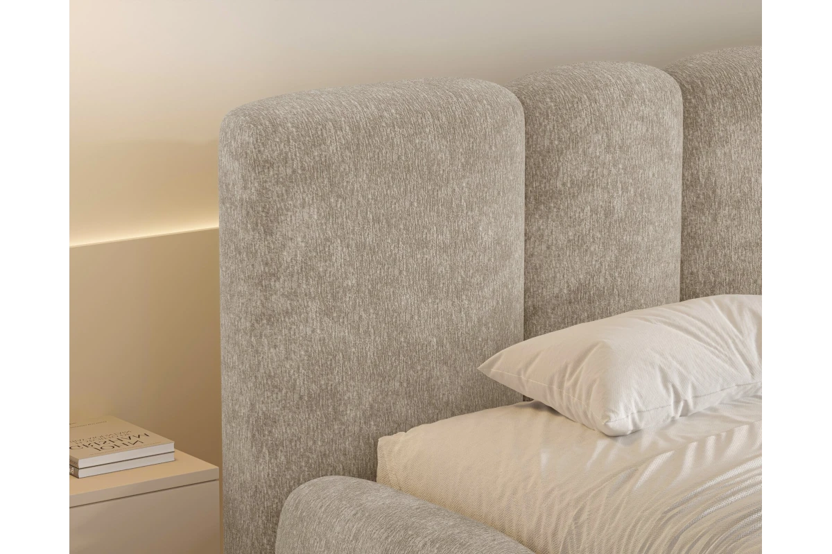 Polsterbett Wolke 26 - Beige Wolkenbett 180x200
