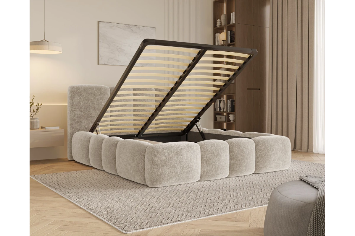 Polsterbett Wolke 26 - Beige Wolkenbett 180x200