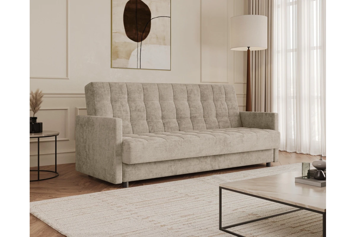 Schlafsofa Tina - Beige Kippsofa