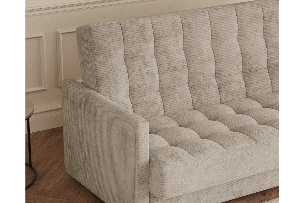 Schlafsofa Tina - Beige Kippsofa