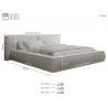 Polsterbett 08 Beige Polsterbett 180x200