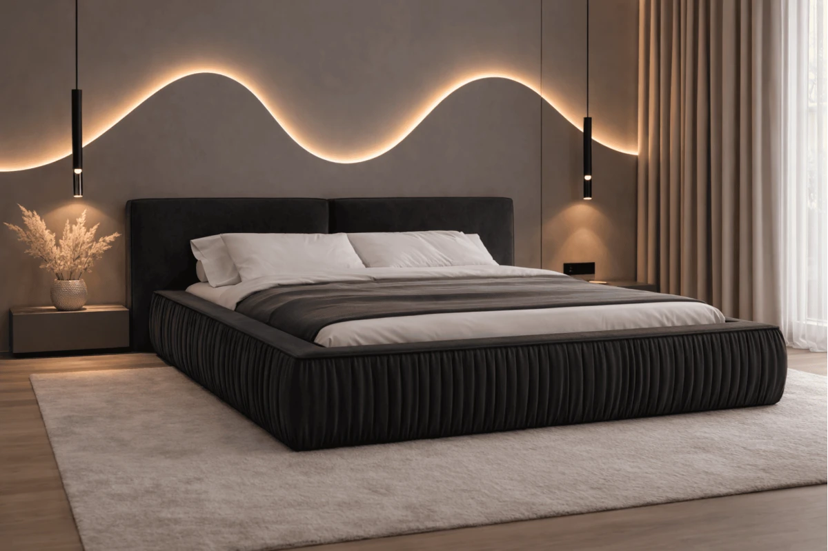 Polsterbett 08 Beige Polsterbett 180x200