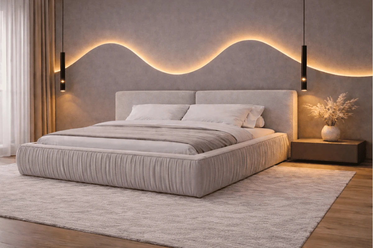 Polsterbett 08 Beige Polsterbett 180x200