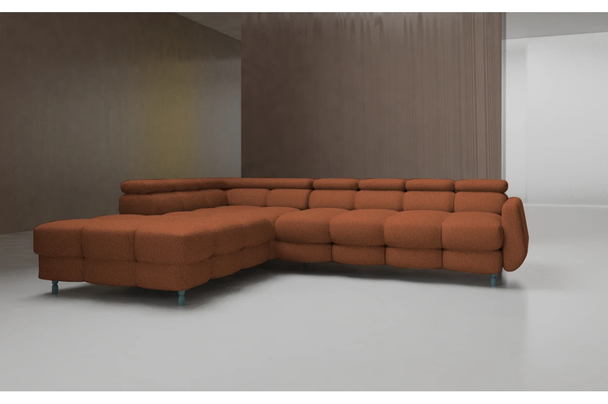 Ecksofa BUN Bubble Sofa in Terracotta