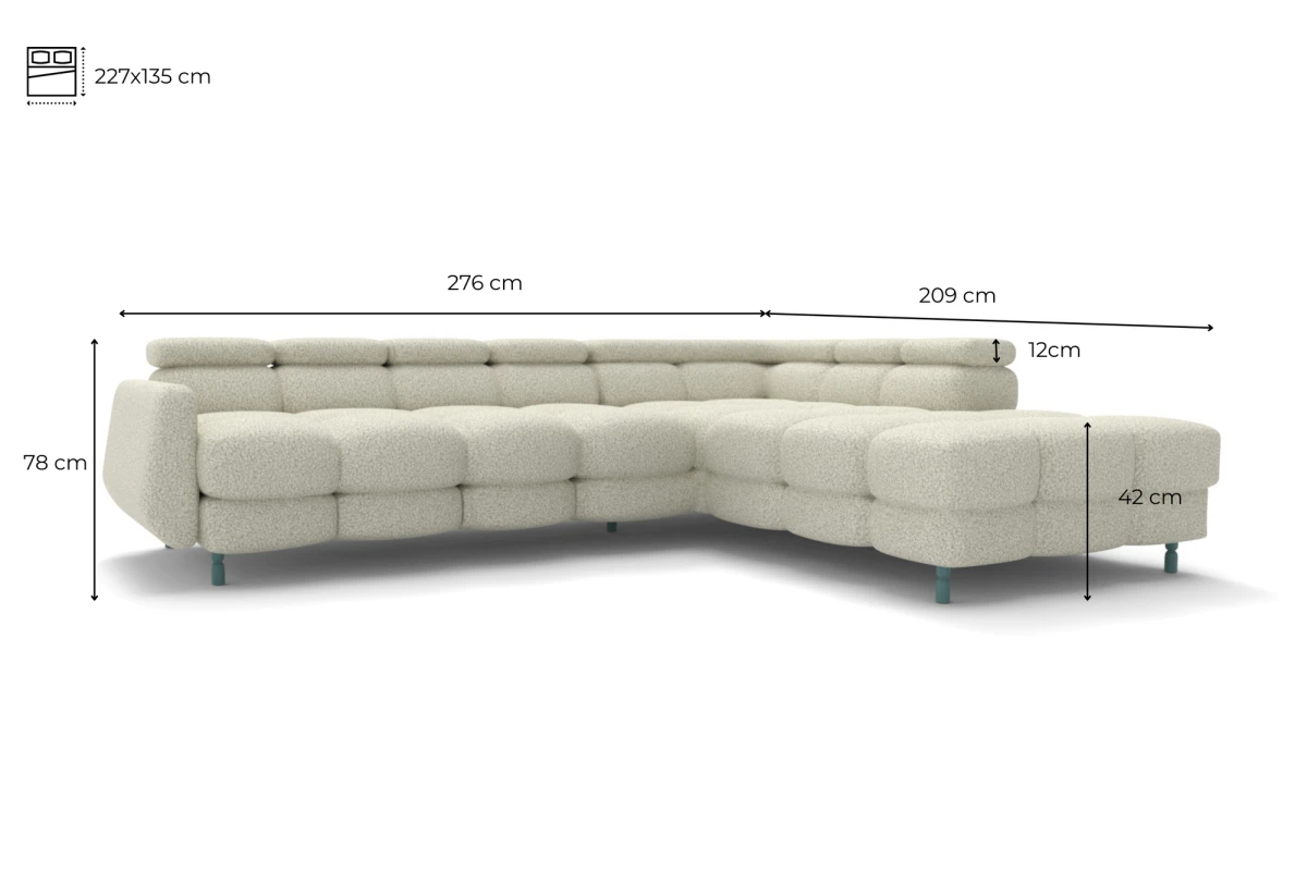Ecksofa BUN Bubble Sofa in Terracotta