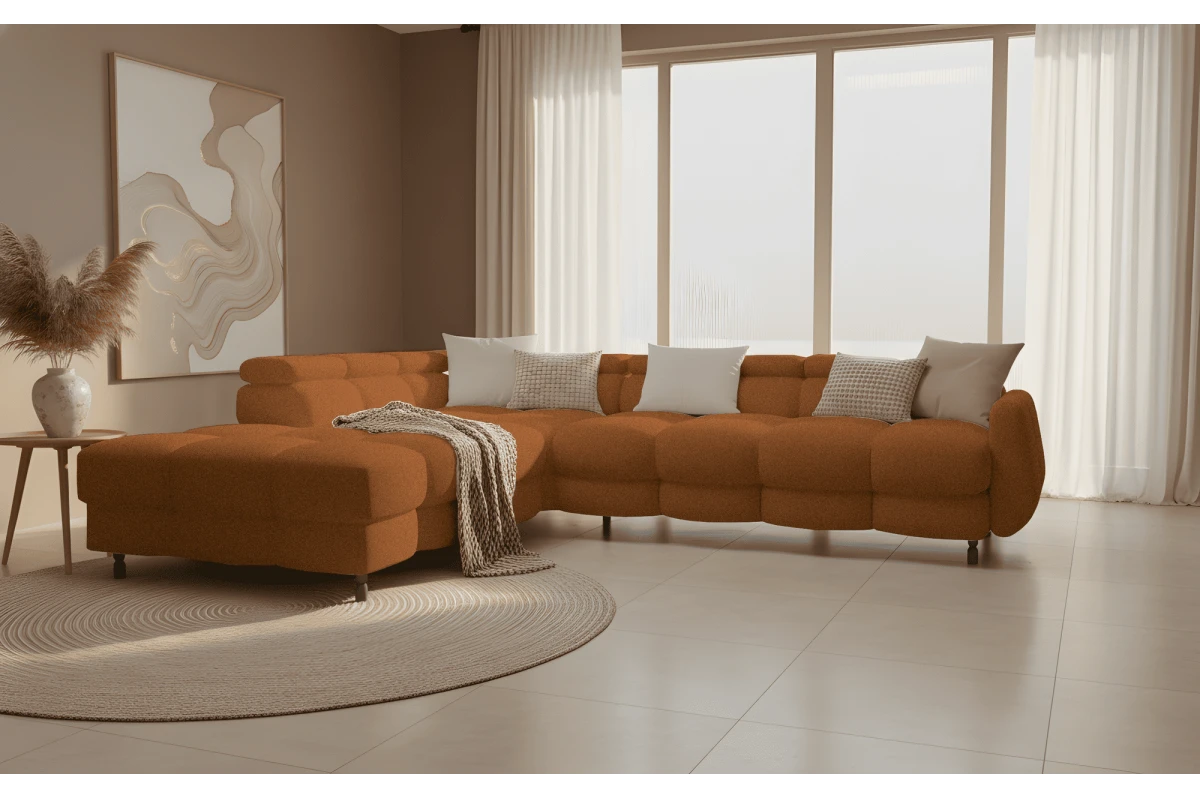 Ecksofa BUN Bubble Sofa in Terracotta