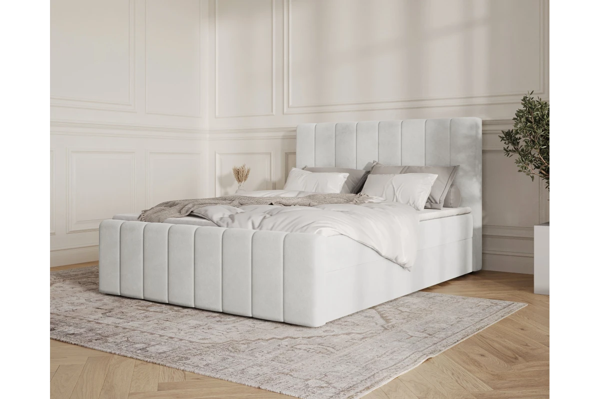 Boxspringbett 01 BIS - Beige Boxbett 180x200