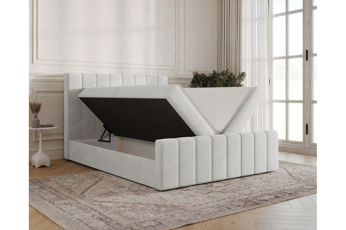 Boxspringbett 01 BIS - Beige Boxbett 180x200